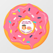 ウェルカムカスタマイズコーヒーとドーナッツショップベスティーズ ウィンドウサイン (シート)