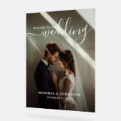 ウェルカムカスタムフォト結婚の発泡ボード アクリルサイン (傾斜)