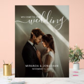 ウェルカムカスタムフォト結婚の発泡ボード アクリルサイン (ウェディング)