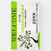 ウェルカムカスタム懇親会グリーンフローラ 横断幕 (縦)