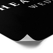 ウェルカムカップルのフォトシャワーデジタルまたはポスター ポスター (角)