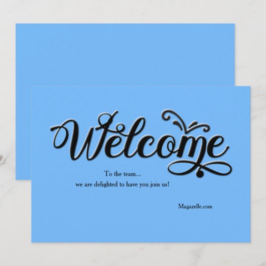 ウェルカムカード 招待状 (正面/裏面)