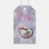 ウェルカムガールベビーシャワーギフトラベル ギフトタグ (正面)