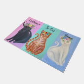 ウェルカムキャッツ ドアマット (アングル)