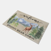 ウェルカムキャビンロッジディアマウンテンホーム ドアマット (アングル)