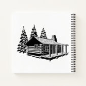 ウェルカムキャビン素朴ゲストブックログウッドランドカスタム ノートブック (裏面)