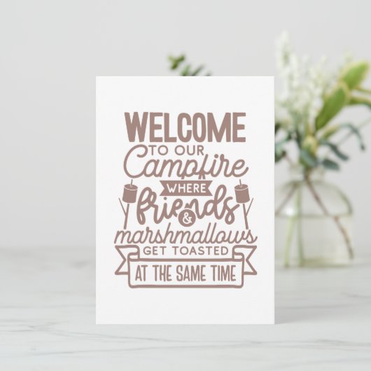 ウェルカムキャンプファイアフレンズマーシュマローズキャンプ 案内状 (スタンド正面)