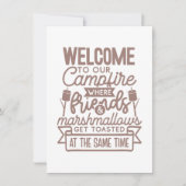 ウェルカムキャンプファイアフレンズマーシュマローズキャンプ 案内状 (正面)