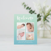 ウェルカムギャラリモダンー誕生の発表はがき ポストカード (スタンド正面)