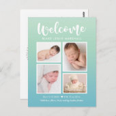 ウェルカムギャラリモダンー誕生の発表はがき ポストカード (正面/裏面)