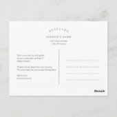 ウェルカムギャラリモダンー誕生の発表はがき ポストカード (裏面)