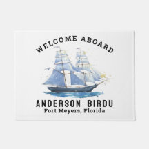 ウェルカムクアボード船名いかり形式