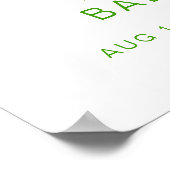 ウェルカムクレメンチンオレンジフルーツベビーシャワー ポスター (角)