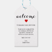 ウェルカムゲストデスティネーションウェディングラベル ギフトタグ (正面)