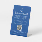 ウェルカムゲスト署名QRコードロゴ 台座サイン (正面)