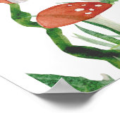 ウェルカムコテージコアキツネマッシュルームベビーシャワー ポスター (角)