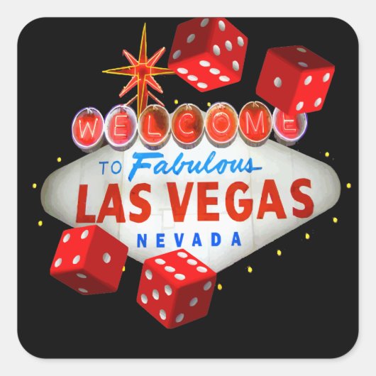 ウェルカムサイコロシール スクエアシール (正面)