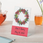 ウェルカムサイネージリースフラワーズフローラアート 台座サイン (インサイチュ)