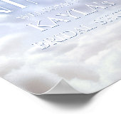 ウェルカムサインオンクラウドナイン9パンパスブライダルシャワー ポスター (角)