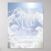 ウェルカムサインオンクラウドナイン9パンパスブライダルシャワー ポスター (正面)