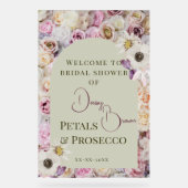 ウェルカムサインハニーフローラアーチサマーブライダルシューウェ アクリルサイン (正面)