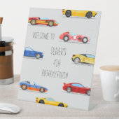 ウェルカムサインバースデーパーティーボーイカー 台座サイン (インサイチュ)