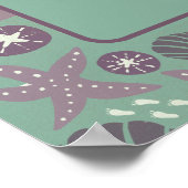 ウェルカムサインビーチハウスポスター ポスター (角)