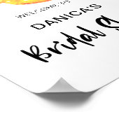 ウェルカムサインブライダルシャワーレモンテーマレタリング ポスター (角)