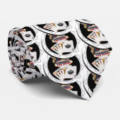 ウェルカムサインブラックトランプのポーカーチップ ネクタイ (ロール)