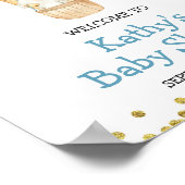 ウェルカムサインホットエアバルーンジャングル赤ちゃんシャワー ポスター (角)