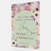 ウェルカムサインミントグリーンフローラアーチサマーブライダル アクリルサイン (傾斜)