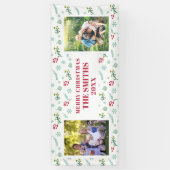 ウェルカムサインメリークリスマス年次パーティーバナー 横断幕 (縦)