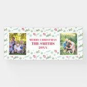 ウェルカムサインメリークリスマス年次パーティーバナー 横断幕 (横)