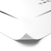 ウェルカムサイン美素朴しい薄紫紫バラ ポスター (角)