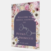 ウェルカムサイン薄紫フローラアーチサマーブライダルショウ アクリルサイン (傾斜)