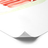 ウェルカムサイン赤ちゃんシャワー農場赤ちゃん動物ポスター ポスター (角)