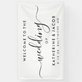 ウェルカムサイン – ウェルカムスクリプトのイベント結婚's 横断幕 (縦)