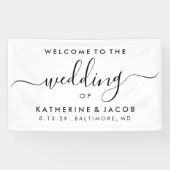 ウェルカムサイン – ウェルカムスクリプトのイベント結婚's 横断幕 (横)