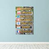 ウェルカムサイン キャンバスプリント (インサイチュ (ウッドフロア))