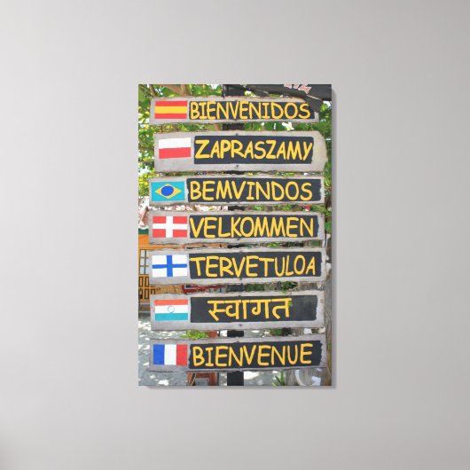 ウェルカムサイン キャンバスプリント (正面)