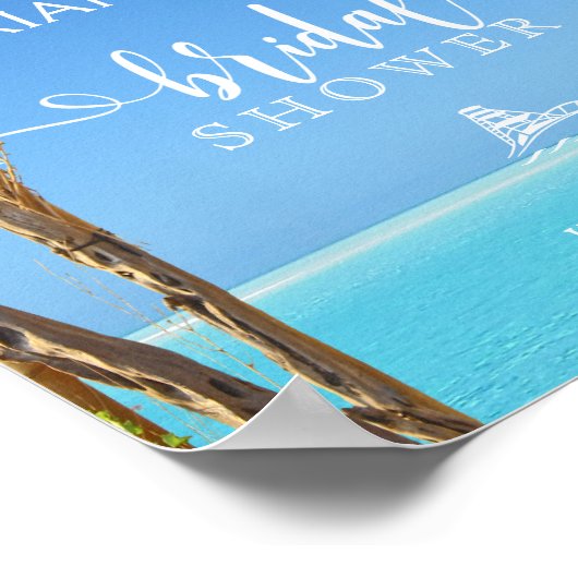 ウェルカムサイン |フローラ結婚のゲートブライダルシャワー ポスター (角)