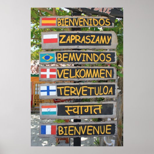 ウェルカムサイン ポスター (正面)