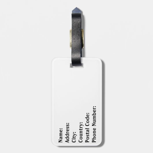 ウェルカムサイン ラゲッジタグ (裏面縦)