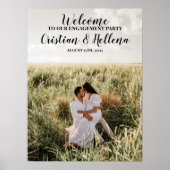 ウェルカムサイン 結婚式 写真 ポスター (正面)