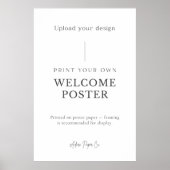 ウェルカムサイン:自分でアップロード ポスター (正面)
