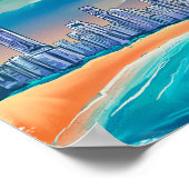 ウェルカムサマー – ビーチ衣装 – 金ゴールドコースト ポスター (角)