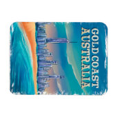 ウェルカムサマー – ビーチ衣装 – 金ゴールドコースト マグネット (横)