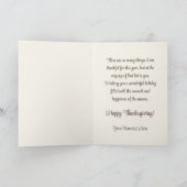 ウェルカムサンクスギビングヴィンテージ巡礼少女カスタム シーズンカード (内部)