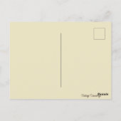 ウェルカムサンクスギビングヴィンテージ巡礼少女 ポストカード (裏面)