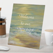 ウェルカムサンセットビーチペデスタルSignhttps://www.zaz 台座サイン